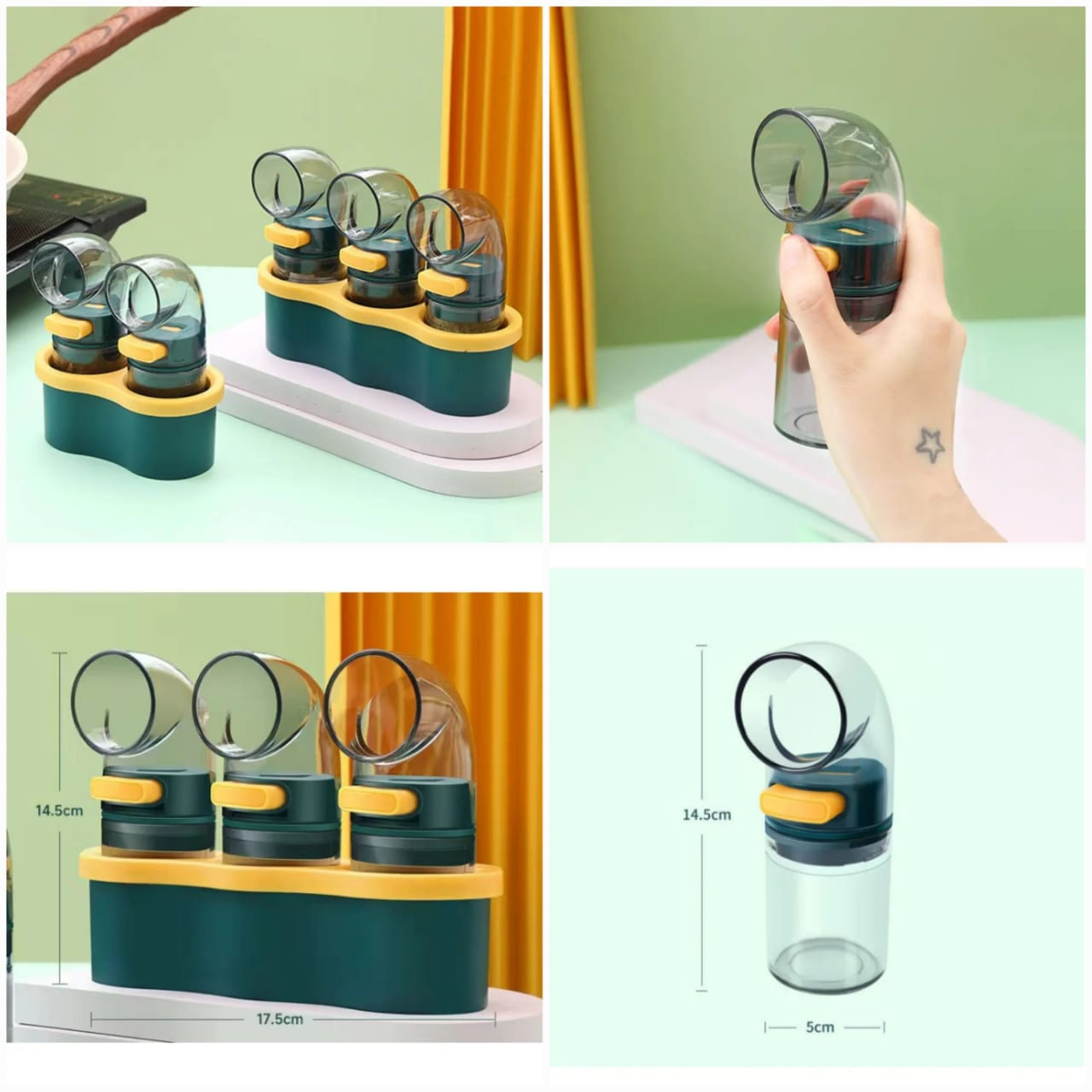Gram Measurement Click Spice Bottle(Box Packing)