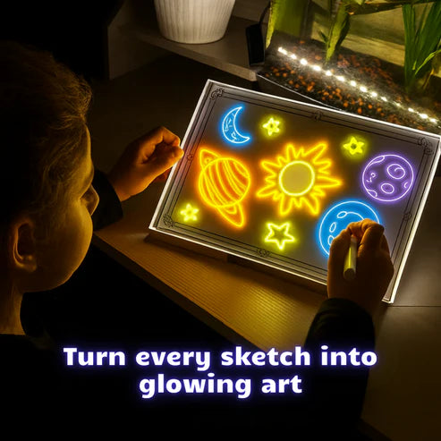 DIY Glowing Board Fun and Creative for Kids Lage size 20 x 20 cm